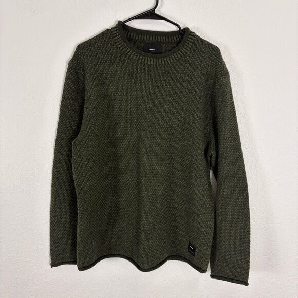 Finisterre Other - Finisterre Green Knit Wool Crewneck Pullover Sweater Men’s Size Medium